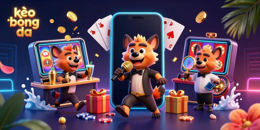 Engage in thrilling sports betting with kèo bóng đá at a vibrant casino scene.
